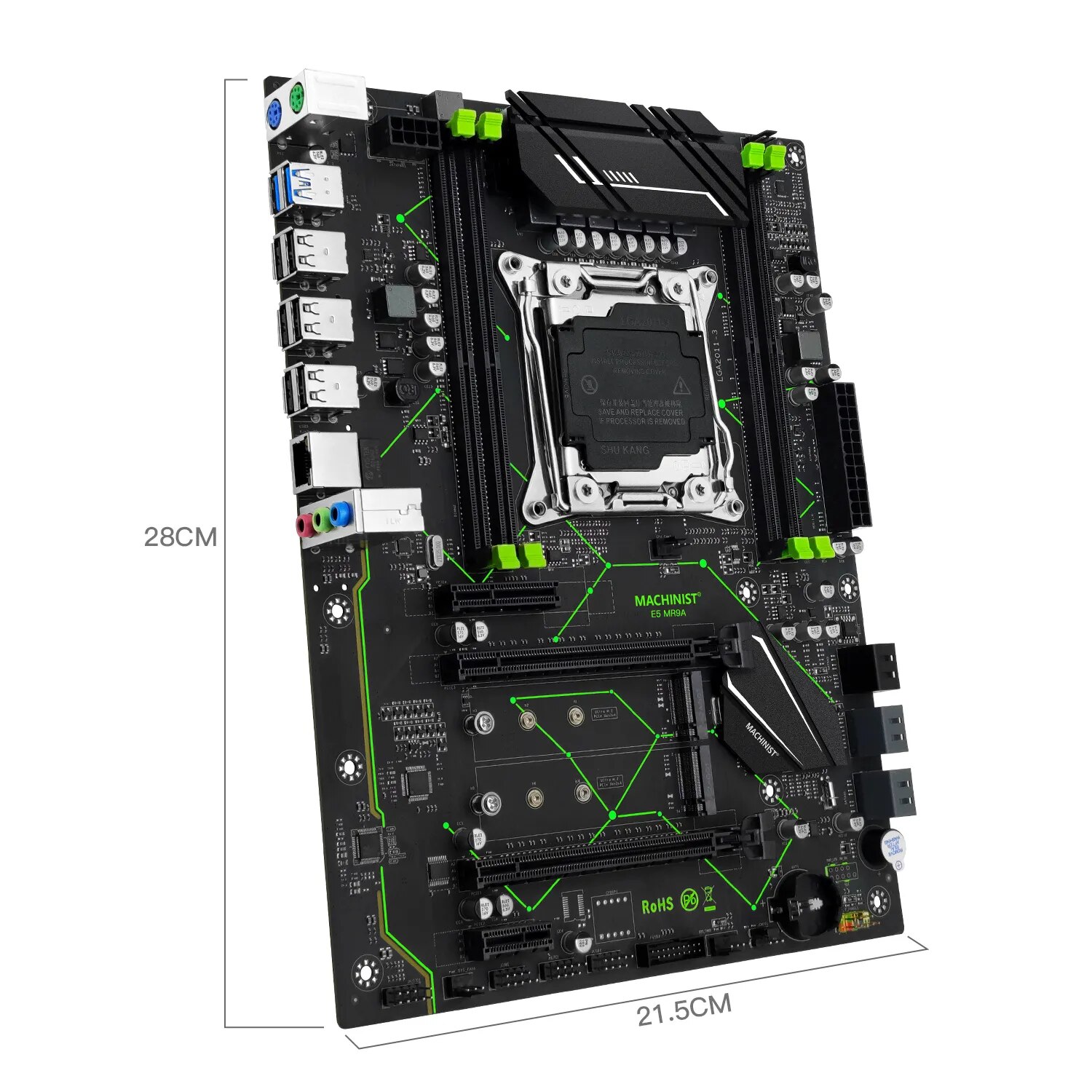 MACHINIST E5 MR9A V1.0 X99 pla - X99 Dual Cpu Motherboard Combo reseña y precio